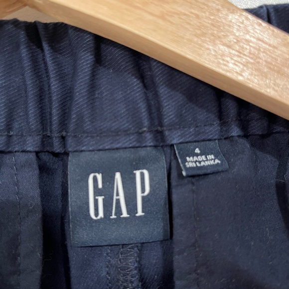 Structured Navy Shorts Cotton Gap - Picture 3 of 4